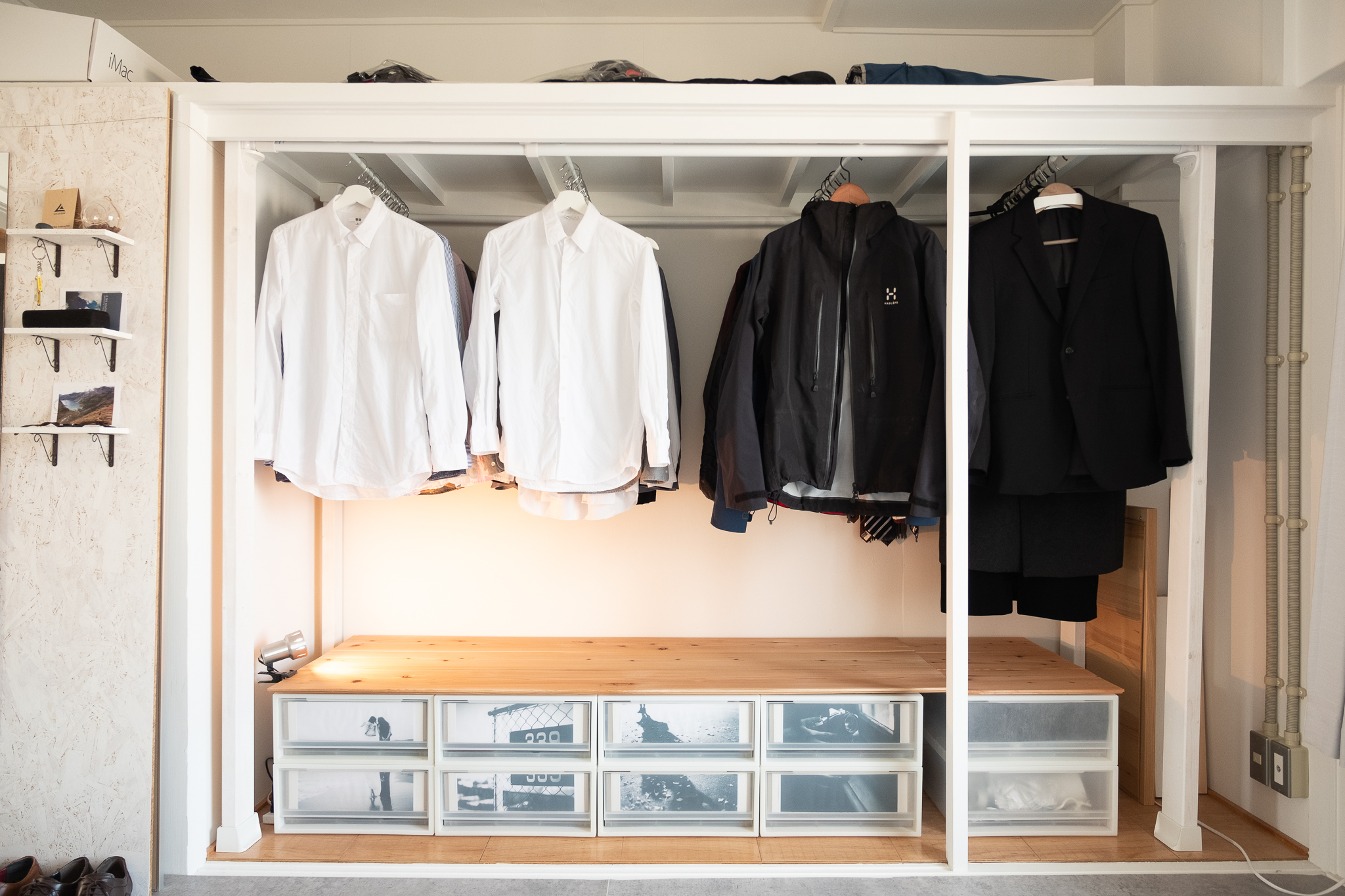 団地diy Vol 24 押入れをショップ風クローゼットにリメイク２ Plus9log